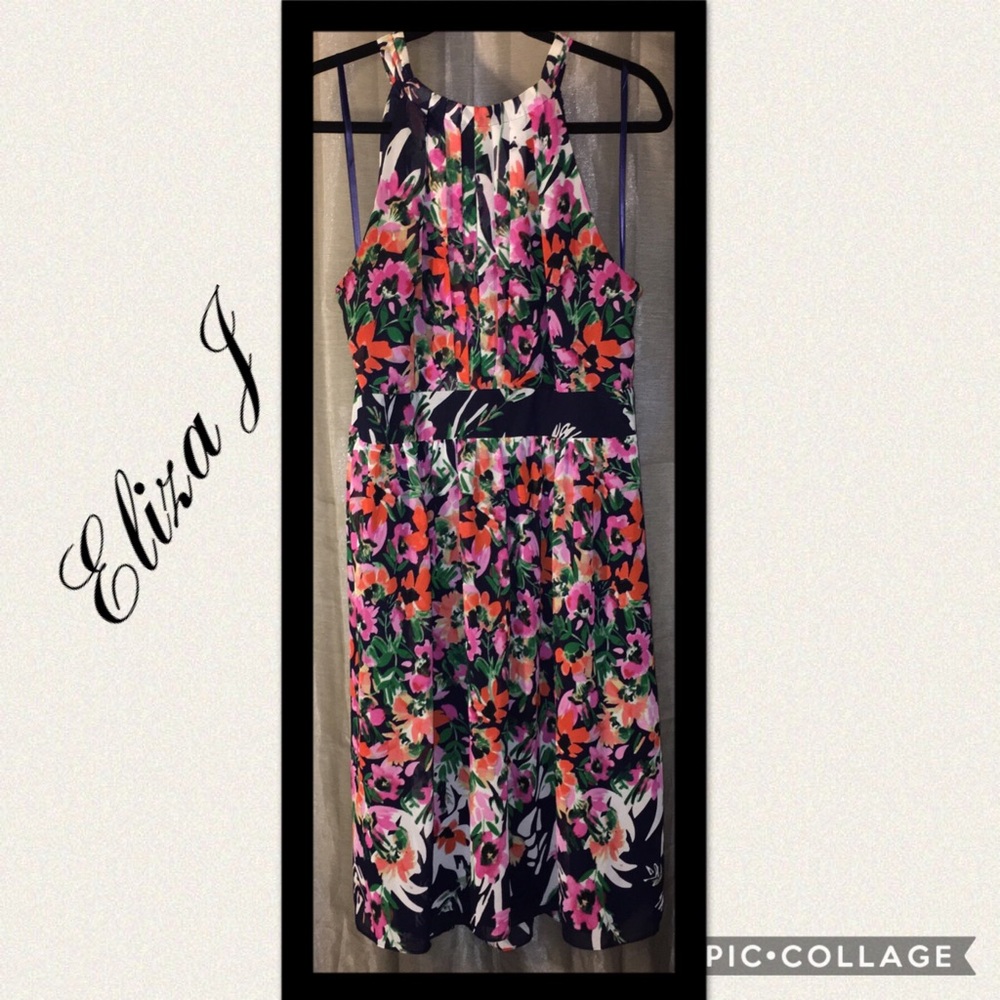 Flowing chiffon, shoulder-flaunting halter dress